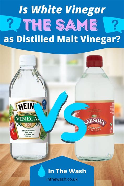 distilled malt vinegar same as white.